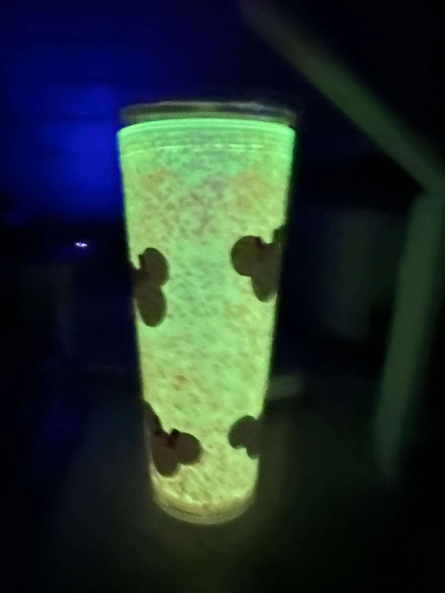 24oz snowglobe glow in the dark