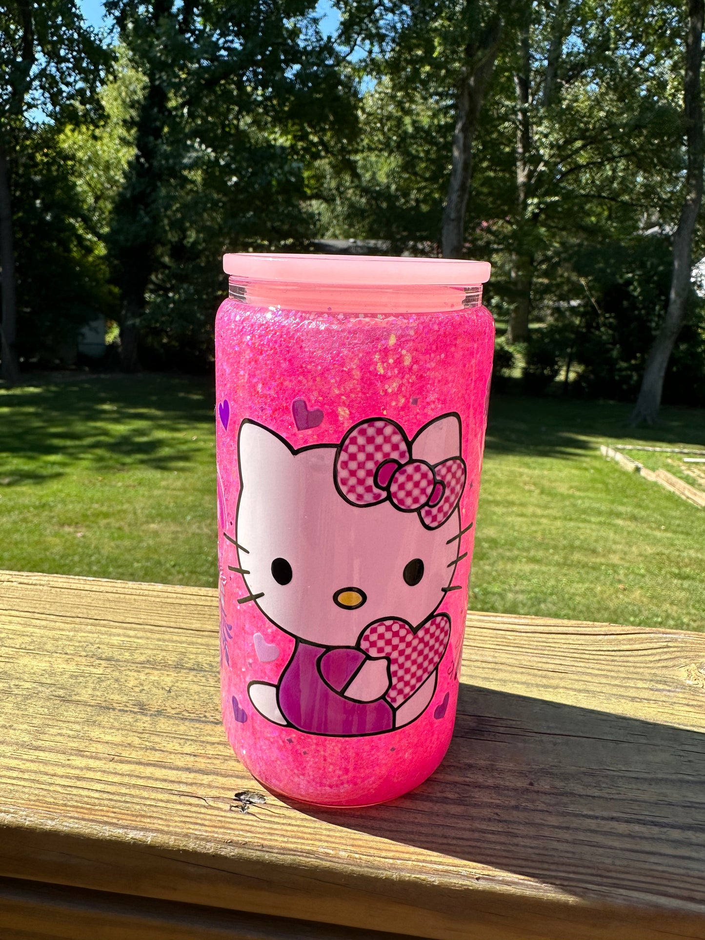 Hello Kitty glitter cup