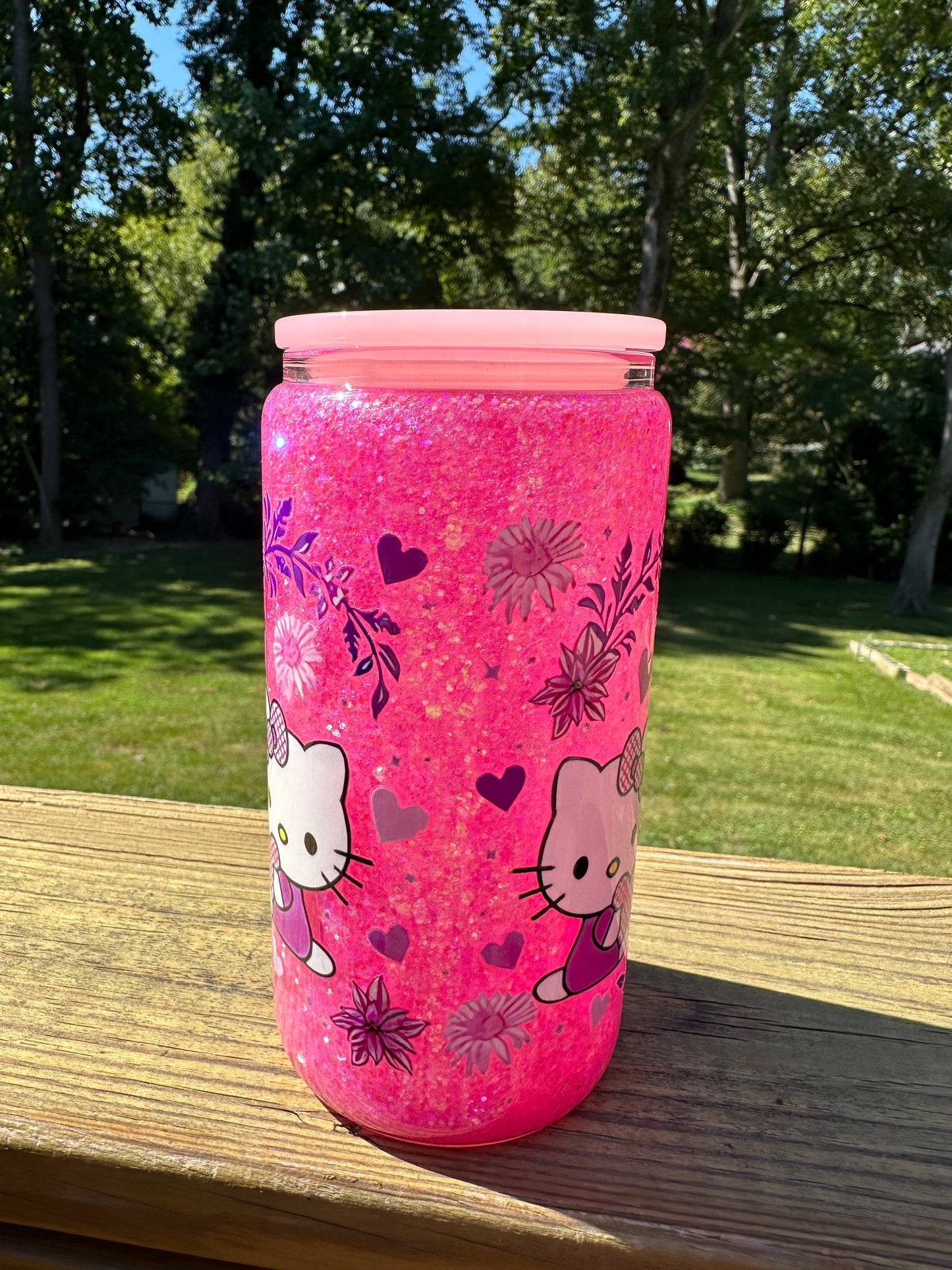 Hello Kitty glitter cup