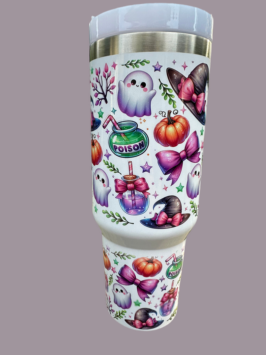 40oz ghost Halloween tumbler