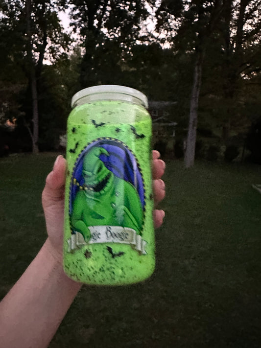 Boogie glow in the dark glass cup